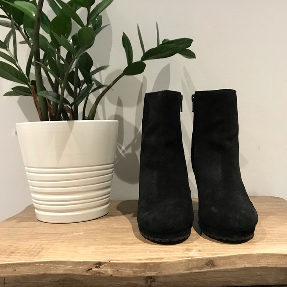 πΈ Suede Wedge Ankle Boots - Picture 3 of 6